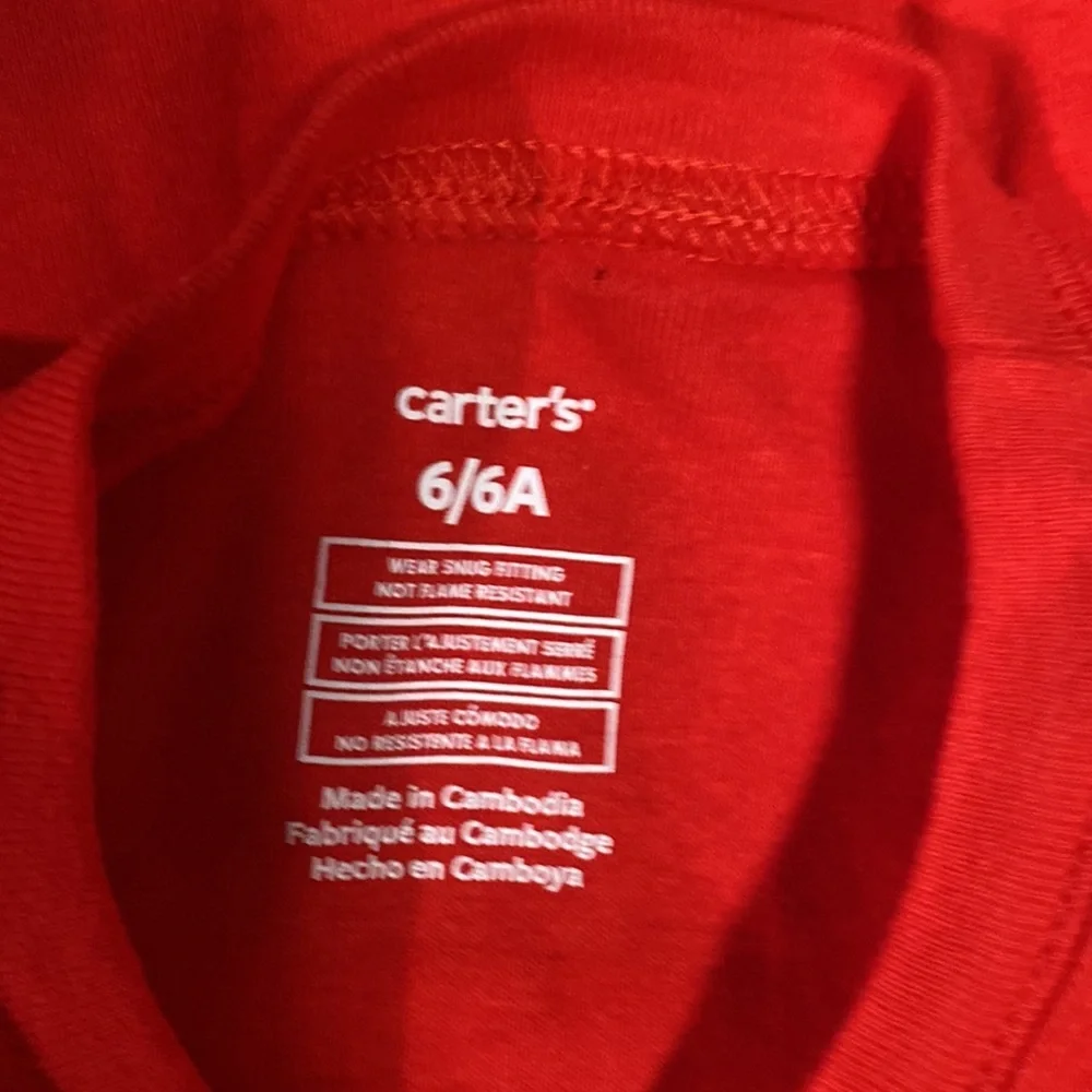 NWT! Carter Holiday Kids Red Christmas‎ Top